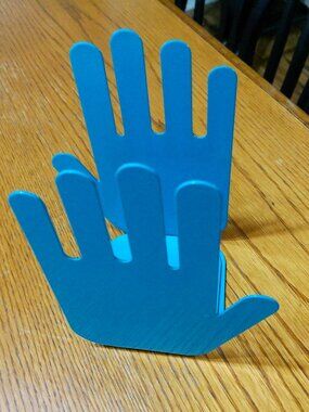 TURQUOISE BOOK ENDS METAL